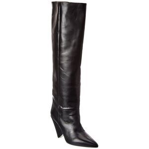 Isabel Marant Lokyo Leather Knee-High Boot, Black